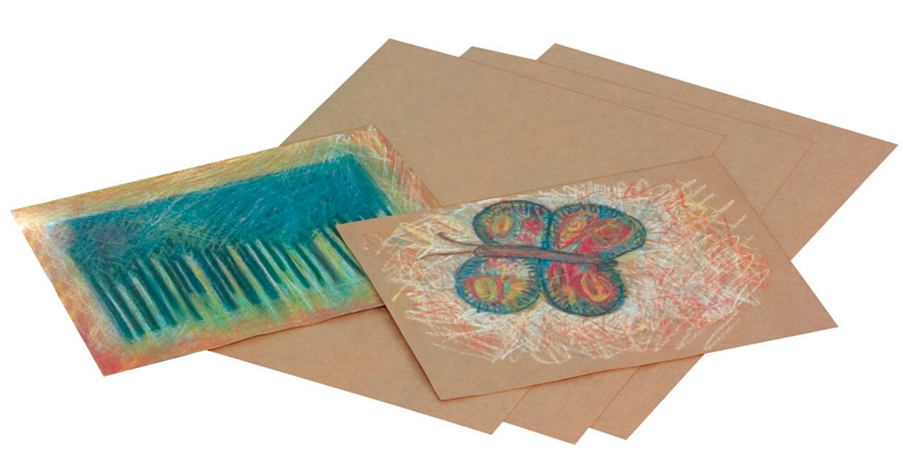 School Smart Kraft Paper Sheets, 60 lbs, 18 x 24 Inches, Brown, 100 Sheets